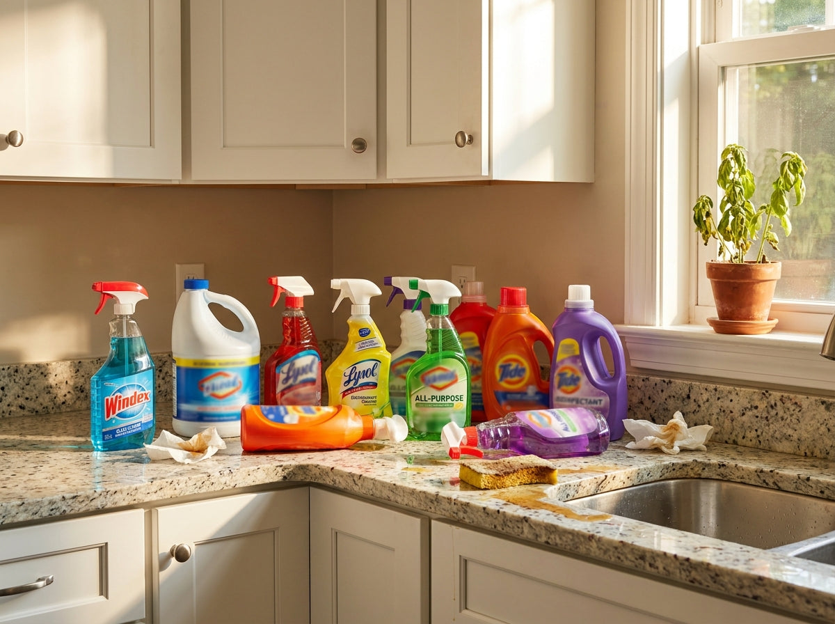 Before: chemical cleaners